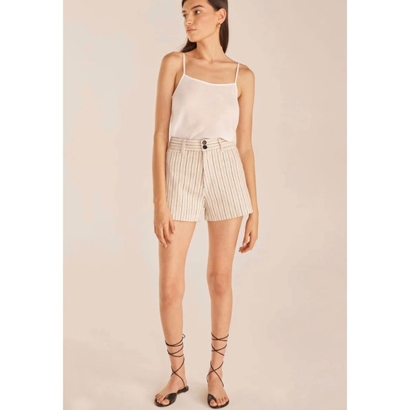 Rebecca Taylor high-waisted stripe shorts